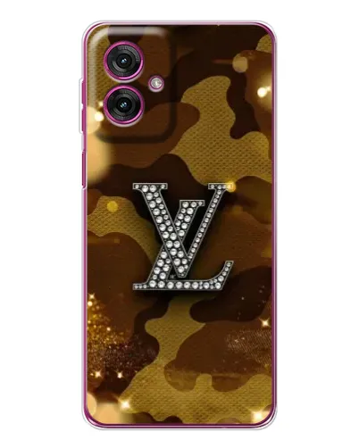 Чехол для Motorola Moto G55 с картинкой «Камуфляжный Louis Vuitton»