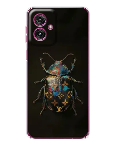 Чехол для Motorola Moto G55 с картинкой «LV — мраморный принт»