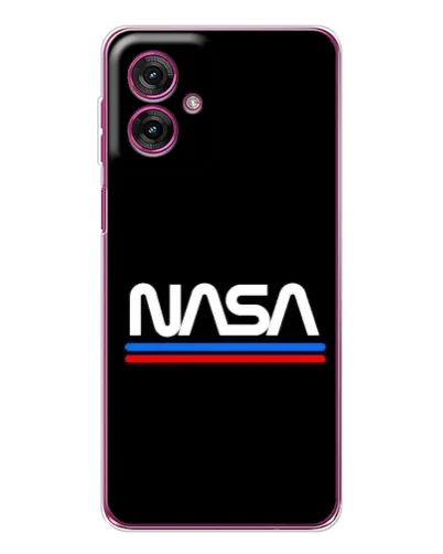 Чехол для Motorola Moto G55 с картинкой «NASA — классика Red Blue» Чехол для Motorola Moto G55 с картинкой «NASA — классика Red Blue»