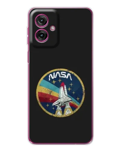 Чехол для Motorola Moto G55 с картинкой «NASA — эмблема миссии» Чехол для Motorola Moto G55 с картинкой «NASA — эмблема миссии»