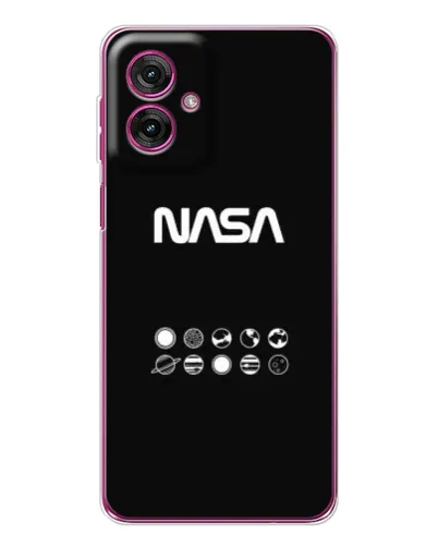 Чехол для Motorola Moto G55 с картинкой «NASA — технический принт» Чехол для Motorola Moto G55 с картинкой «NASA — технический принт»