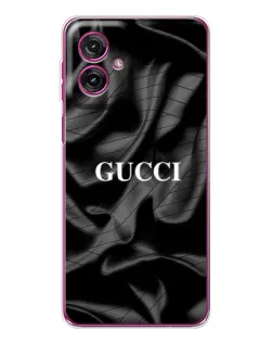 Чехол для Motorola Moto G55 с картинкой «Gucci — шелковые волны»