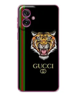 Чехол для Motorola Moto G55 с картинкой «Тигр Gucci»