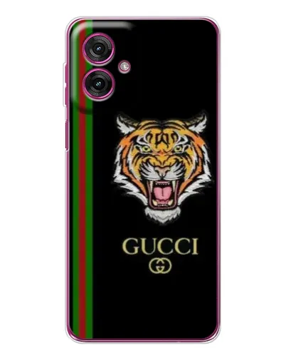 Чехол для Motorola Moto G55 с картинкой «Тигр Gucci»