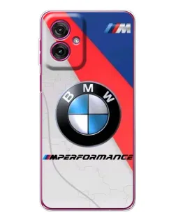Чехол для Motorola Moto G55 с картинкой «BMW Performance стиль»