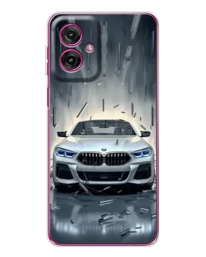 Чехол для Motorola Moto G55 с картинкой «BMW в свете фар» Чехол для Motorola Moto G55 с картинкой «BMW в свете фар»