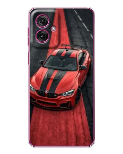 Чехол для Motorola Moto G55 с картинкой «BMW на красной дорожке» Чехол для Motorola Moto G55 с картинкой «BMW на красной дорожке»