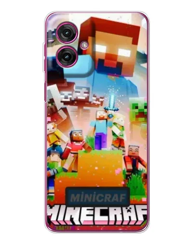 Чехол для Motorola Moto G55 с картинкой «Minecraft герои игры» Чехол для Motorola Moto G55 с картинкой «Minecraft герои игры»