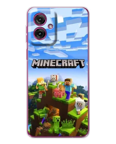 Чехол для Motorola Moto G55 с картинкой «Minecraft классический мир» Чехол для Motorola Moto G55 с картинкой «Minecraft классический мир»