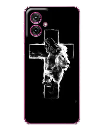 Чехол для Motorola Moto G55 с картинкой «Сияющий крест Jesus» Чехол для Motorola Moto G55 с картинкой «Сияющий крест Jesus»