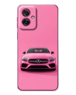 Чехол для Motorola Moto G55 с картинкой «Розовый Mercedes AMG» Чехол для Motorola Moto G55 с картинкой «Розовый Mercedes AMG»