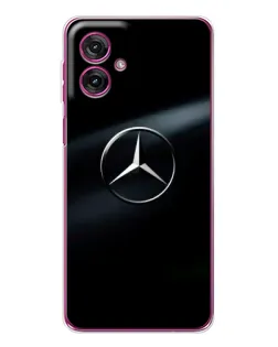 Чехол для Motorola Moto G55 с картинкой «Mercedes на металле» Чехол для Motorola Moto G55 с картинкой «Mercedes на металле»