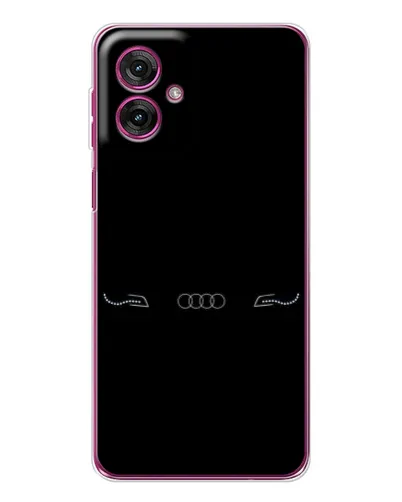 Чехол для Motorola Moto G55 с картинкой «Audi — световой подпись»