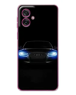 Чехол для Motorola Moto G55 с картинкой «Audi в неоне» Чехол для Motorola Moto G55 с картинкой «Audi в неоне»