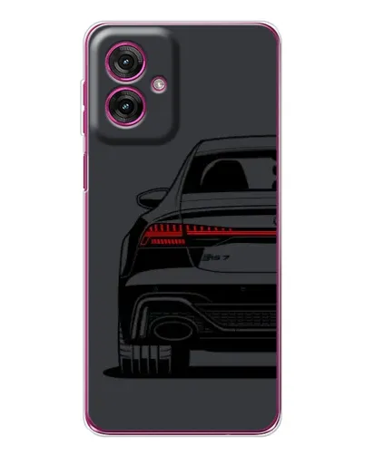 Чехол для Motorola Moto G55 с картинкой «Задняя часть Audi — арт»