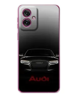 Чехол для Motorola Moto G55 с картинкой «Audi — градиентный контур» Чехол для Motorola Moto G55 с картинкой «Audi — градиентный контур»