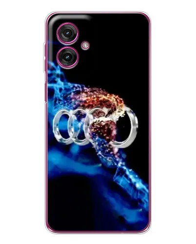 Чехол для Motorola Moto G55 с картинкой «Энергия лого Audi»