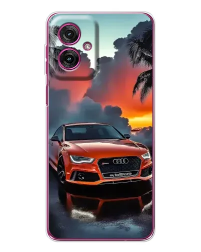 Чехол для Motorola Moto G55 с картинкой «Audi — закат»