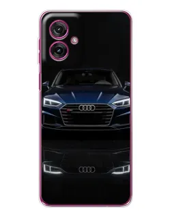 Чехол для Motorola Moto G55 с картинкой «Audi — ночное отражение» Чехол для Motorola Moto G55 с картинкой «Audi — ночное отражение»