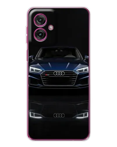 Чехол для Motorola Moto G55 с картинкой «Audi — ночное отражение»