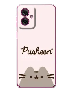Чохол для Motorola Moto G55 з картинкою «Pusheen логотип» Чохол для Motorola Moto G55 з картинкою «Pusheen логотип»