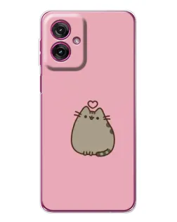 Чохол для Motorola Moto G55 з картинкою «Pusheen серце» Чохол для Motorola Moto G55 з картинкою «Pusheen серце»