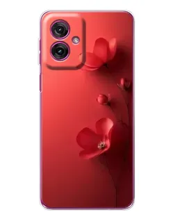 Чехол для Motorola Moto G55 с картинкой «Маковые соцветия»