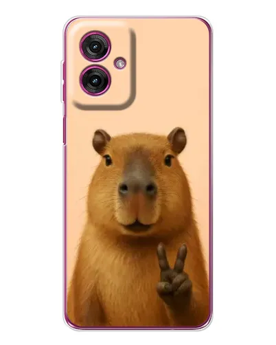 Чехол для Motorola Moto G55 с картинкой «Капибара виктория» Чехол для Motorola Moto G55 с картинкой «Капибара виктория»