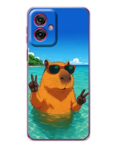 Чехол для Motorola Moto G55 с картинкой «Морская капибара» Чехол для Motorola Moto G55 с картинкой «Морская капибара»