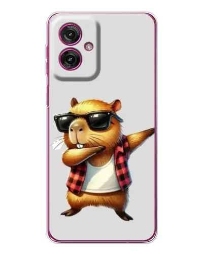 Чехол для Motorola Moto G55 с картинкой «Капибара рэпер даб» Чехол для Motorola Moto G55 с картинкой «Капибара рэпер даб»