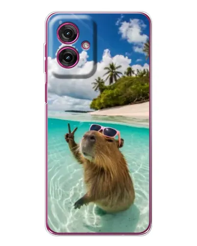 Чехол для Motorola Moto G55 с картинкой «Капибара на море» Чехол для Motorola Moto G55 с картинкой «Капибара на море»