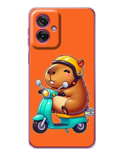 Чехол для Motorola Moto G55 с картинкой «Капибара на скутере» Чехол для Motorola Moto G55 с картинкой «Капибара на скутере»