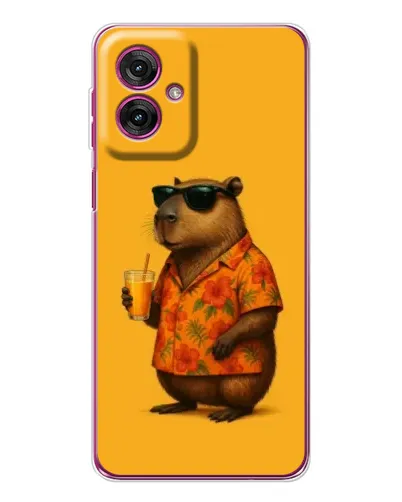 Чехол для Motorola Moto G55 с картинкой «Капибара на отдыхе» Чехол для Motorola Moto G55 с картинкой «Капибара на отдыхе»