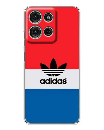Чехол для Motorola MOTO G56 с картинкой «Ретро блоки Adidas»