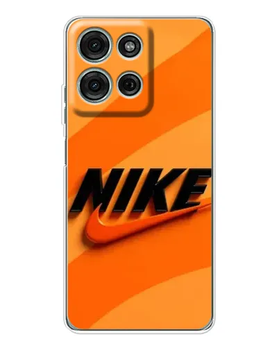 Чехол для Motorola MOTO G56 с картинкой «Оранжевый драйв Nike»