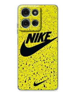 Чехол для Motorola MOTO G56 с картинкой «Желтый текстурный Nike»