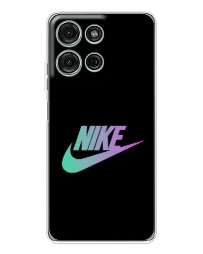 Чехол для Motorola MOTO G56 с картинкой «Nike — городская ночь»