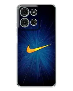Чехол для Motorola MOTO G56 с картинкой «Синий пульс Nike»
