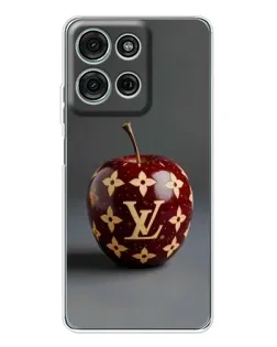 Чехол для Motorola MOTO G56 с картинкой «Красное яблоко LV»
