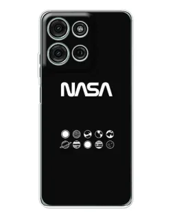 Чехол для Motorola MOTO G56 с картинкой «NASA — технический принт» Чехол для Motorola MOTO G56 с картинкой «NASA — технический принт»