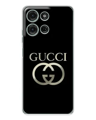 Чехол для Motorola MOTO G56 с картинкой «Gucci — золото на черном» Чехол для Motorola MOTO G56 с картинкой «Gucci — золото на черном»