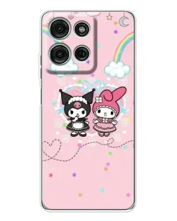 Чехол для Motorola MOTO G56 с картинкой «My Melody и Kuromi» Чехол для Motorola MOTO G56 с картинкой «My Melody и Kuromi»