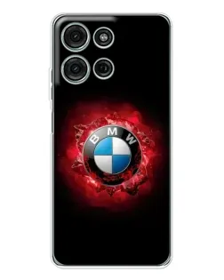 Чехол для Motorola MOTO G56 с картинкой «Логотип BMW — вспышка»
