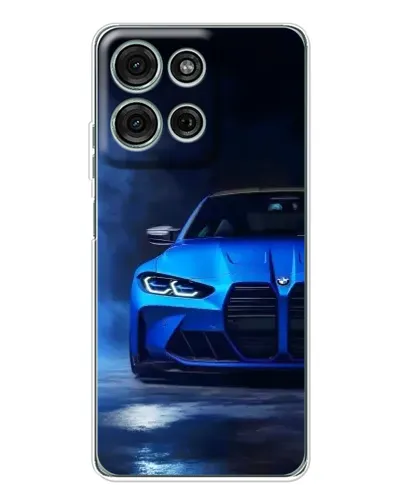 Чехол для Motorola MOTO G56 с картинкой «Голубая BMW M4» Чехол для Motorola MOTO G56 с картинкой «Голубая BMW M4»