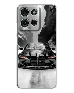 Чехол для Motorola MOTO G56 с картинкой «BMW — акварельный дрифт»