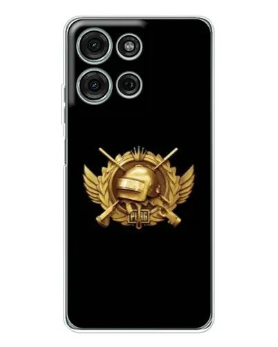 Чехол для Motorola MOTO G56 с картинкой «PUBG — оранжевый градиент»