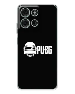 Чехол для Motorola MOTO G56 с картинкой «PUBG — классический лого»