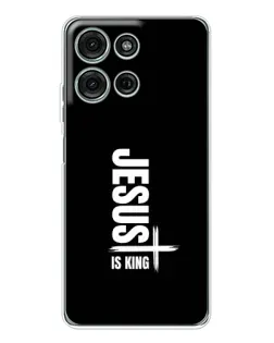 Чехол для Motorola MOTO G56 с картинкой «Вертикаль веры Jesus»