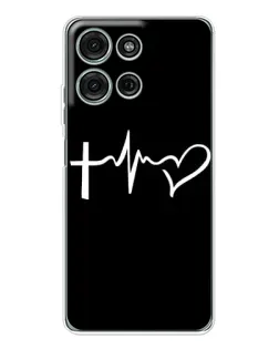 Чехол для Motorola MOTO G56 с картинкой «Пульс веры»