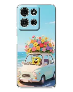 Чехол для Motorola MOTO G56 с картинкой «Автомобильное путешествие»